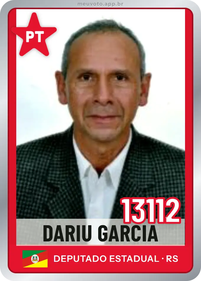 Carta de Dariu Garcia, número 13112, PT