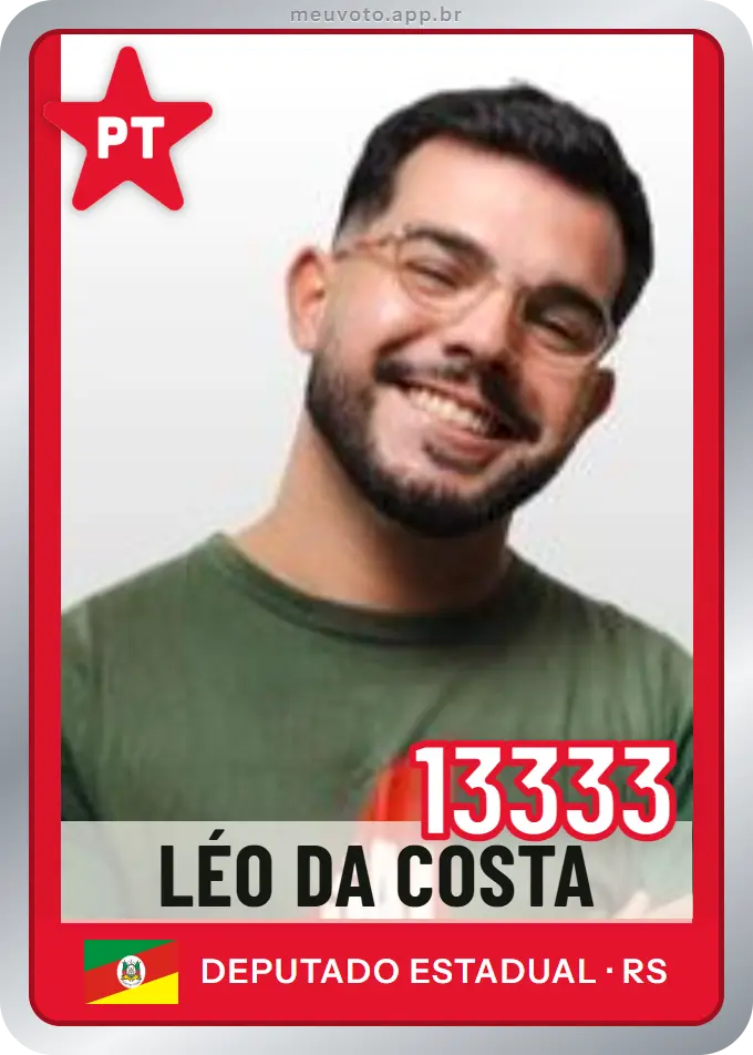 Carta de Léo da Costa, número 13333, PT