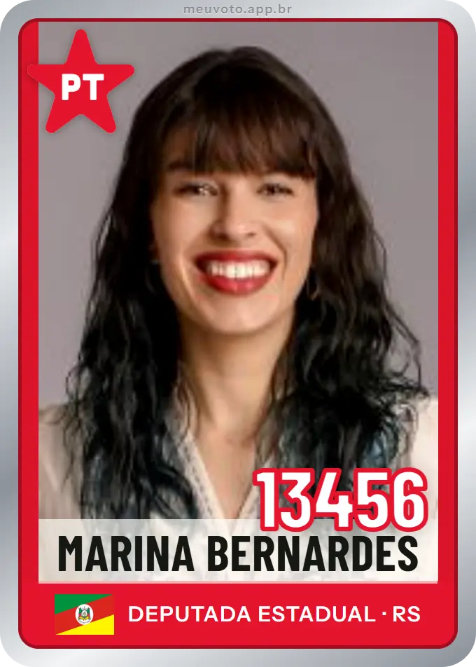 Carta de Marina Bernardes, número 13456, PT