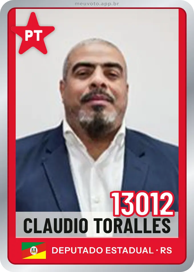 Carta de Claudio Toralles, número 13012, PT