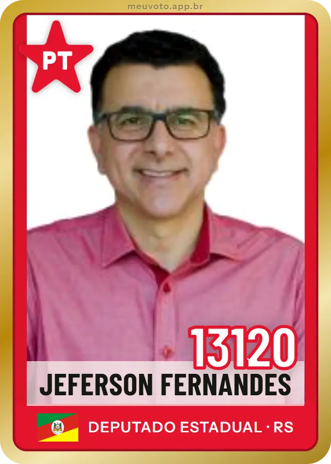 Carta de Jeferson Fernandes, número 13120, PT