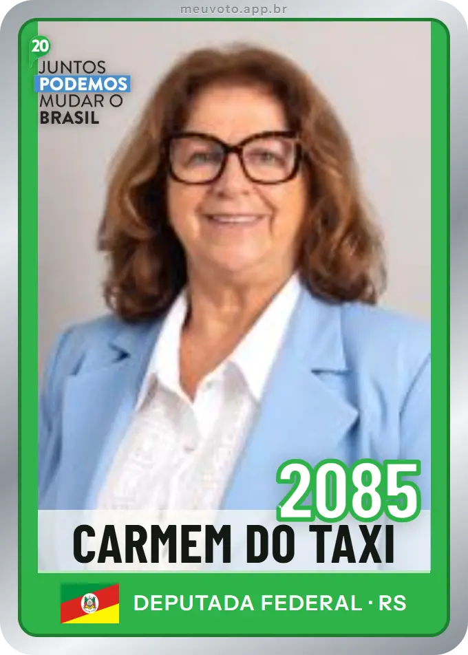 Carta de Carmem do Taxi, número 2085, Podemos
