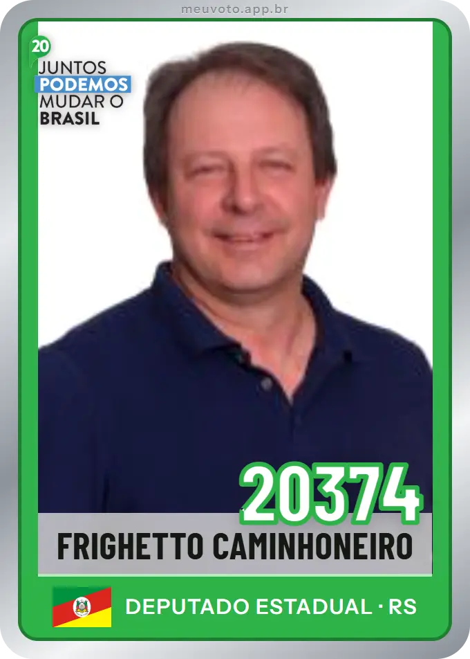 Carta de Frighetto Caminhoneiro, número 20374, Podemos