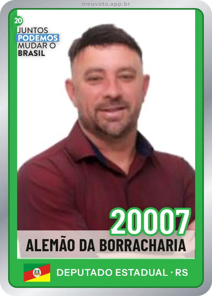 Carta de Alemão da Borracharia, número 20007, Podemos