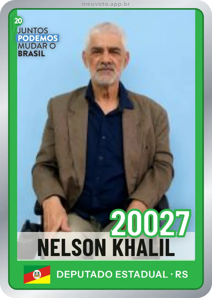 Carta de Nelson Khalil, número 20027, Podemos