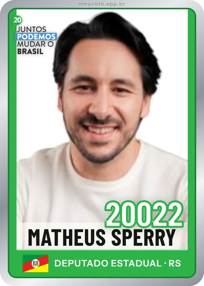 Carta de Matheus Sperry, número 20022, Podemos