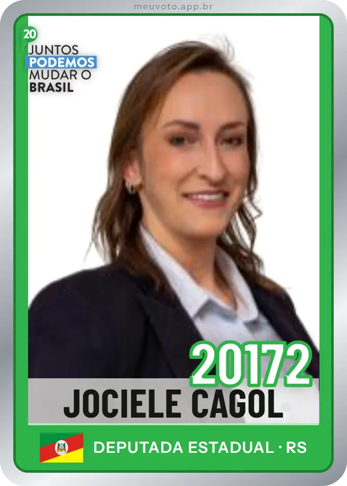 Carta de Jociele Cagol, número 20172, Podemos