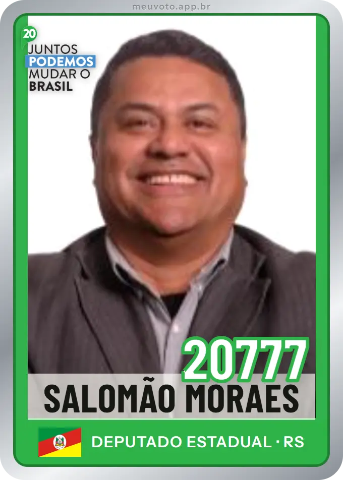 Carta de Salomão Moraes, número 20777, Podemos