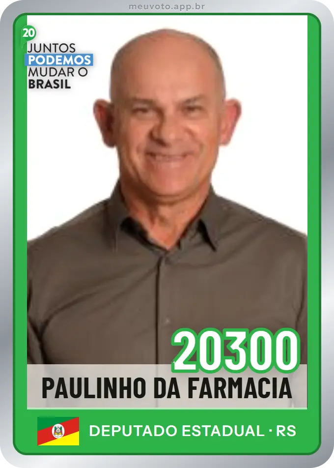 Carta de Paulinho da Farmacia, número 20300, Podemos