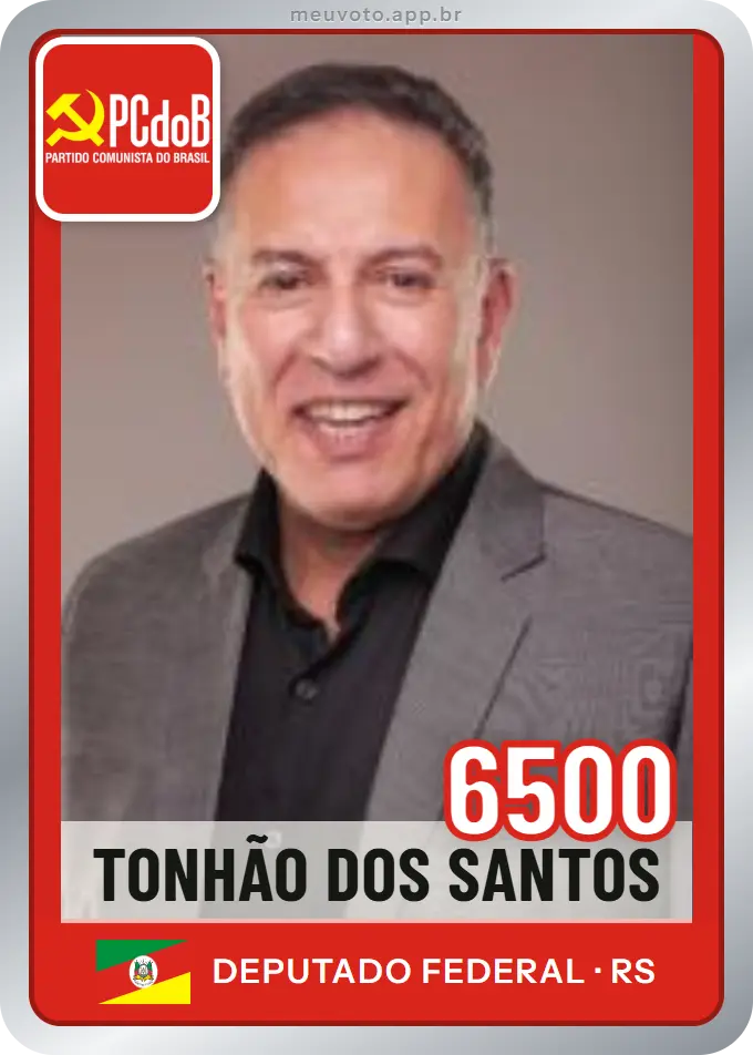 Carta de Tonhão dos Santos, número 6500, PCdoB