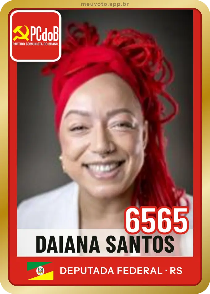 Carta de Daiana Santos, número 6565, PCdoB
