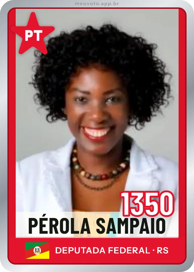 Carta de Pérola Sampaio, número 1350, PT