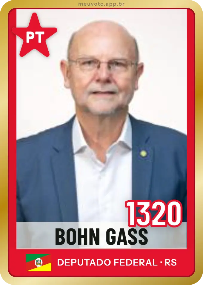 Carta de Bohn Gass, número 1320, PT