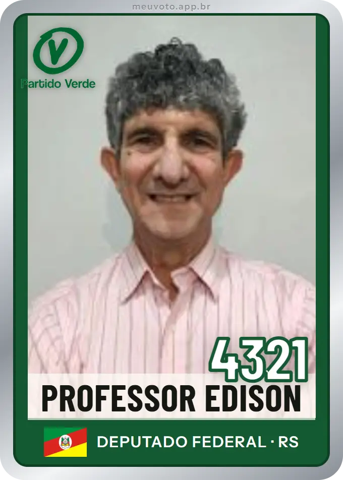 Carta de Professor Edison, número 4321, PV