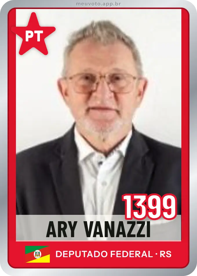 Carta de Ary Vanazzi, número 1399, PT