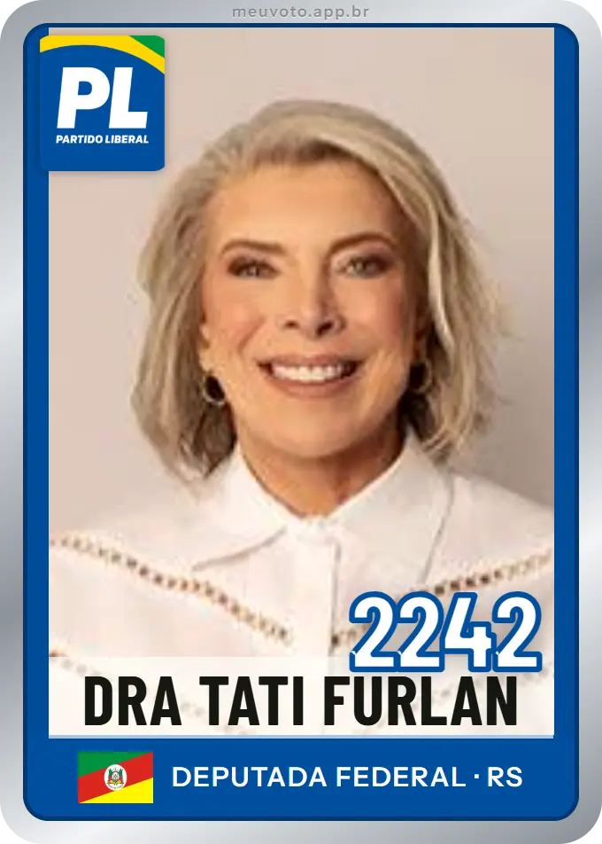 Carta de Dra Tati Furlan, número 2242, PL