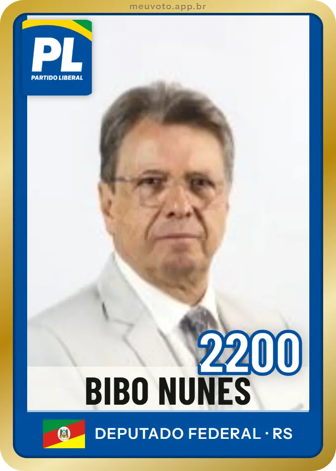 Carta de Bibo Nunes, número 2200, PL