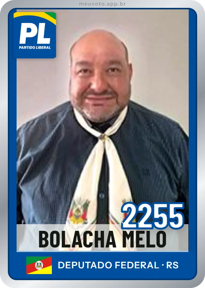 Carta de Bolacha Melo, número 2255, PL