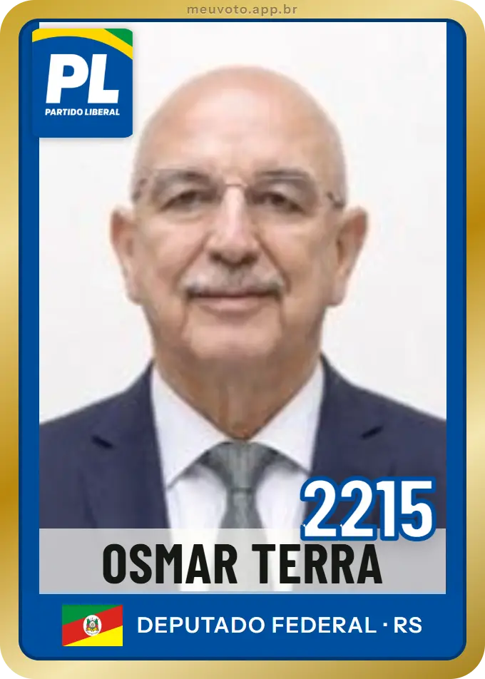 Carta de Osmar Terra, número 2215, PL