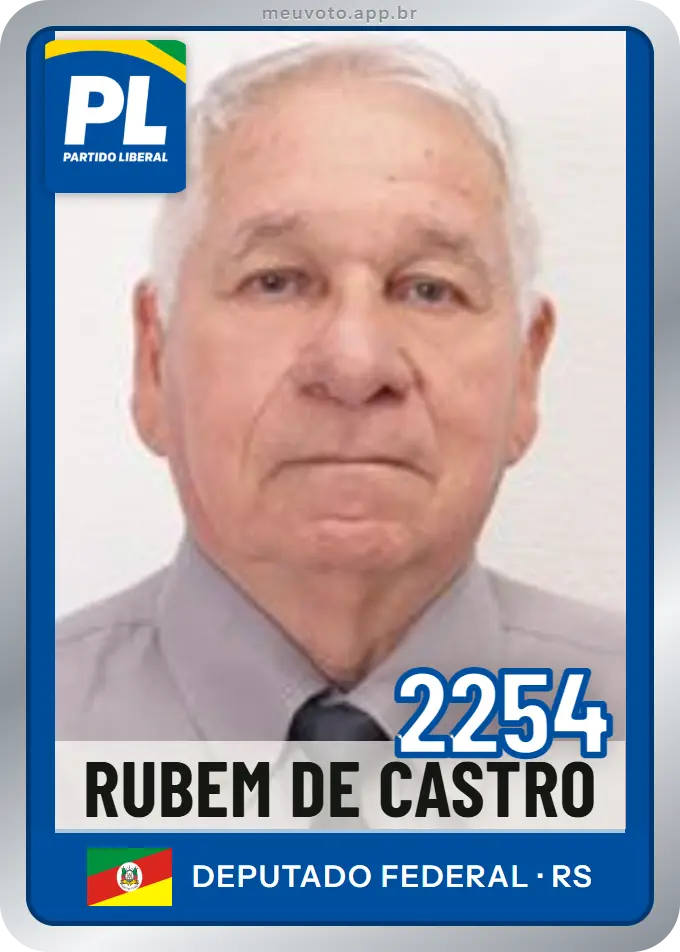 Carta de Rubem de Castro, número 2254, PL