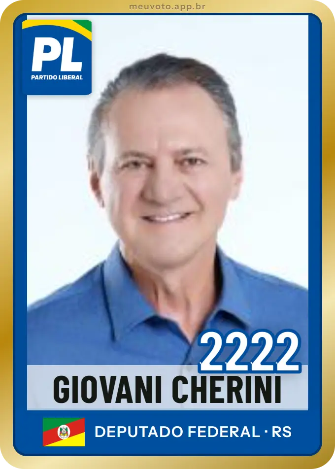 Carta de Giovani Cherini, número 2222, PL