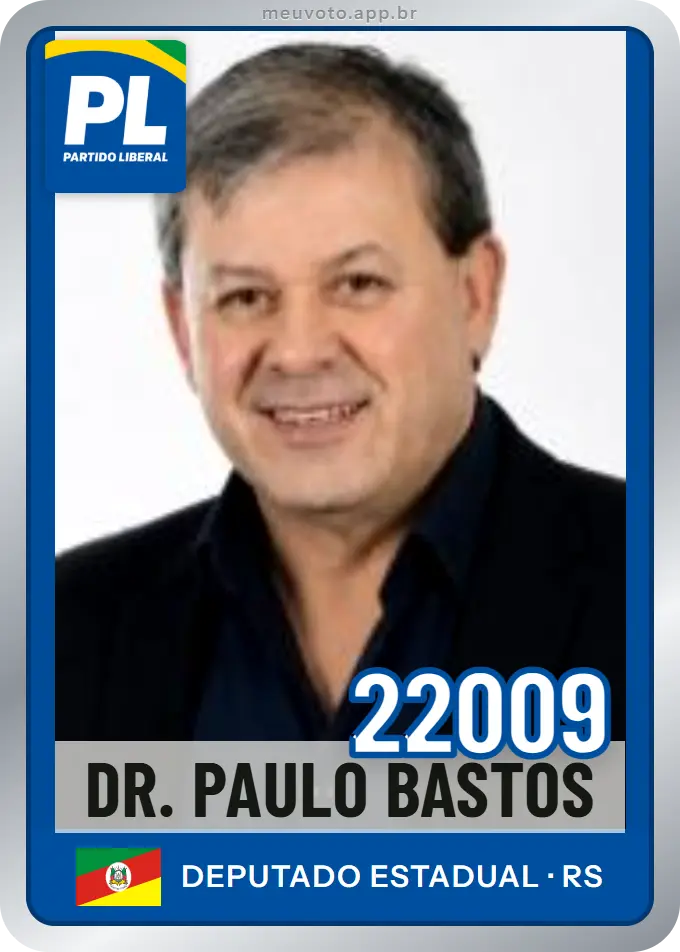 Carta de Dr. Paulo Bastos, número 22009, PL
