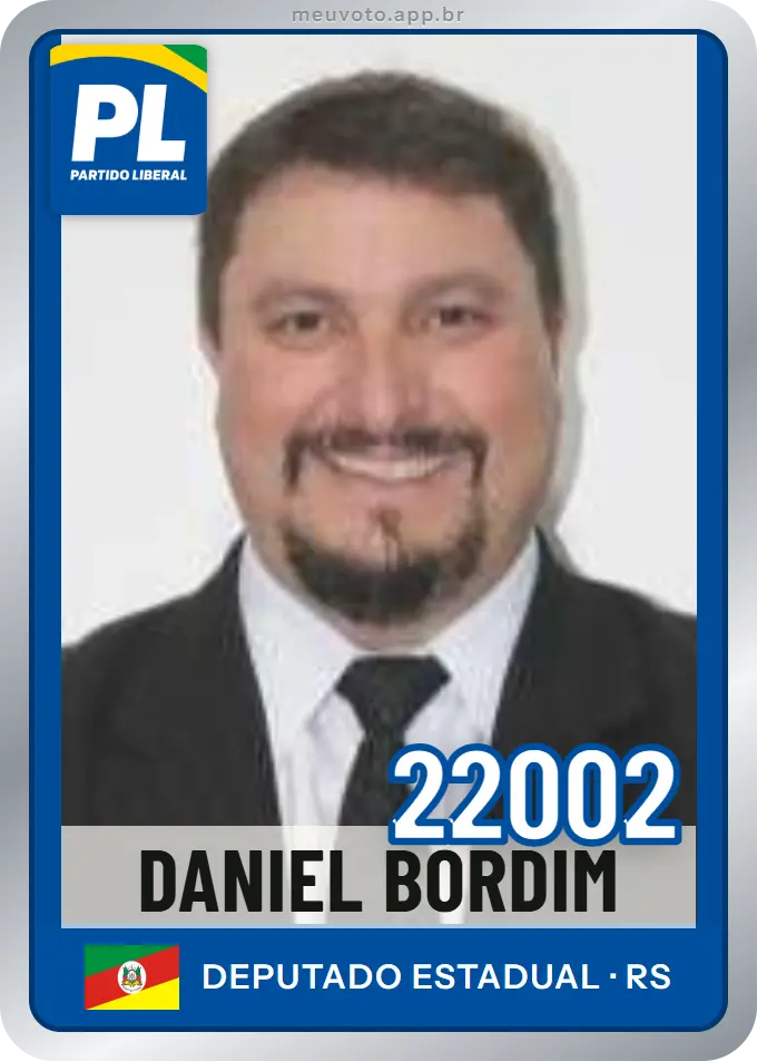 Carta de Daniel Bordim, número 22002, PL