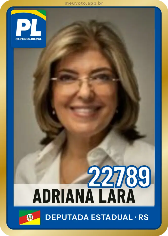Carta de Adriana Lara, número 22789, PL