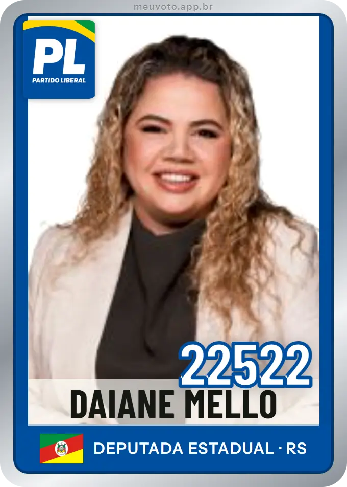 Carta de Daiane Mello, número 22522, PL