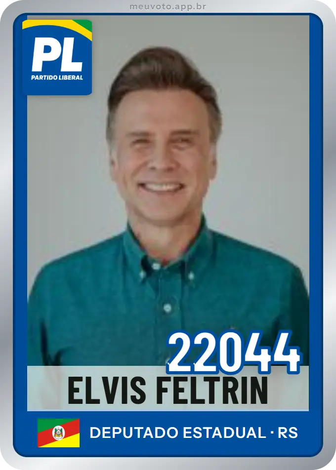 Carta de Elvis Feltrin, número 22044, PL