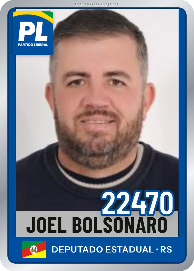 Carta de Joel Bolsonaro, número 22470, PL