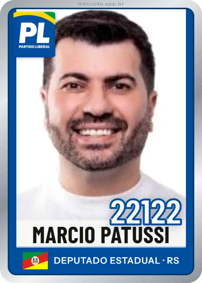 Carta de Marcio Patussi, número 22122, PL