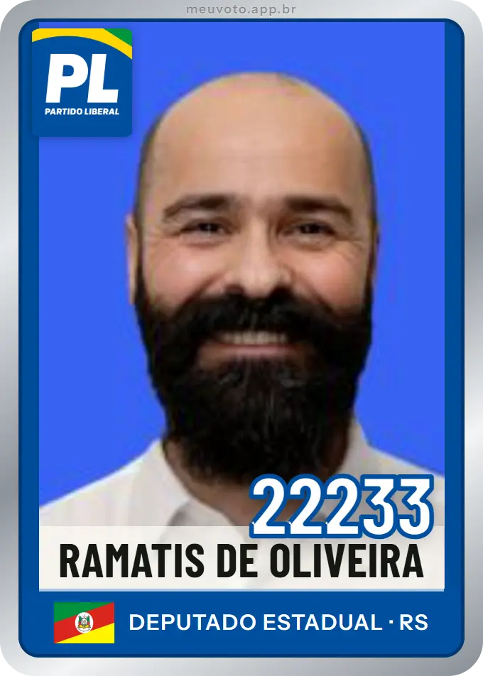 Carta de Ramatis de Oliveira, número 22233, PL