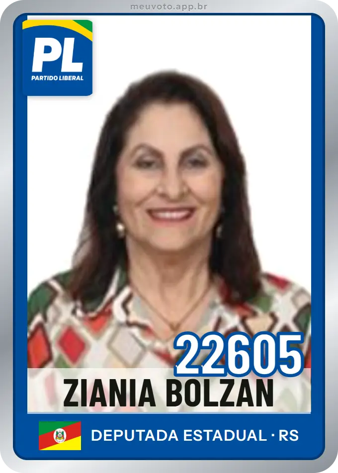 Carta de Ziania Bolzan, número 22605, PL