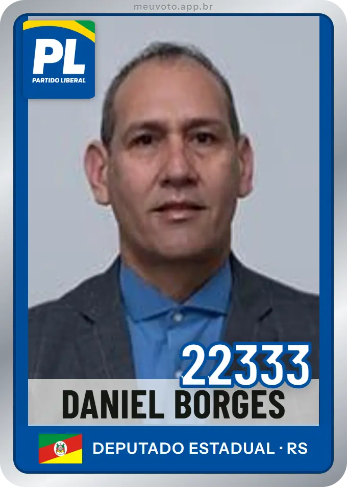 Carta de Daniel Borges, número 22333, PL