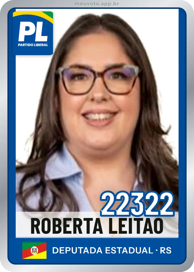 Carta de Roberta Leitão, número 22322, PL