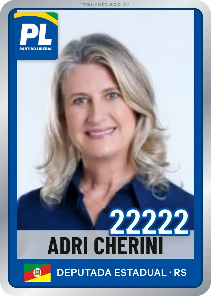 Carta de Adri Cherini, número 22222, PL