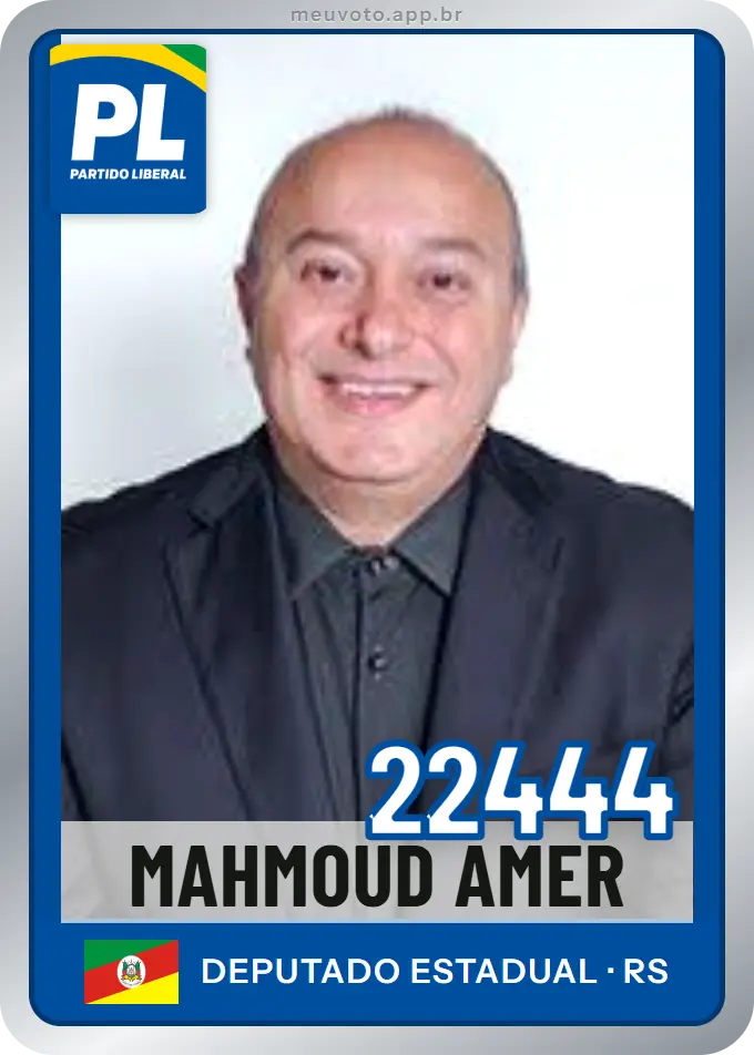 Carta de Mahmoud Amer, número 22444, PL