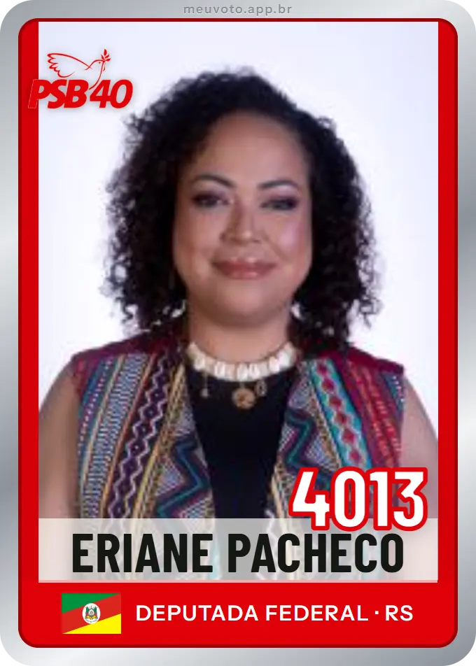 Carta de Eriane Pacheco, número 4013, PSB