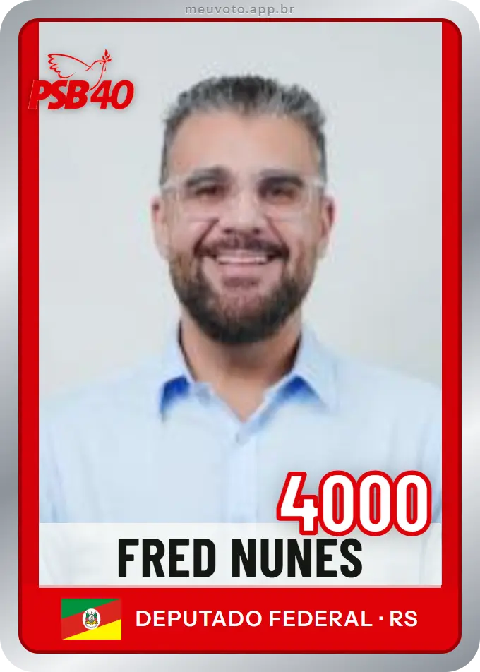 Carta de Fred Nunes, número 4000, PSB