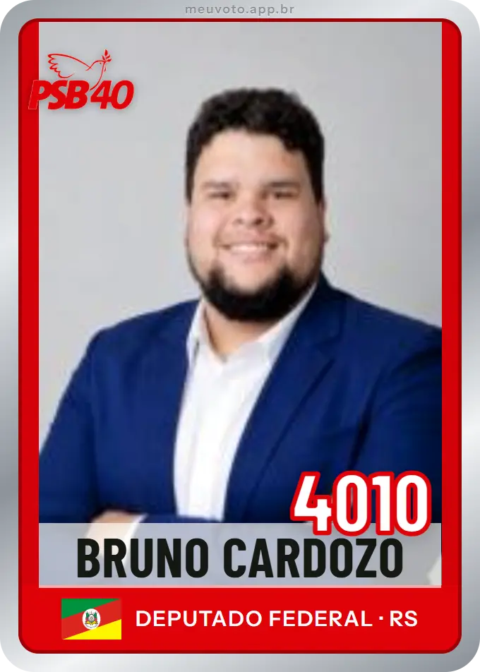 Carta de Bruno Cardozo, número 4010, PSB