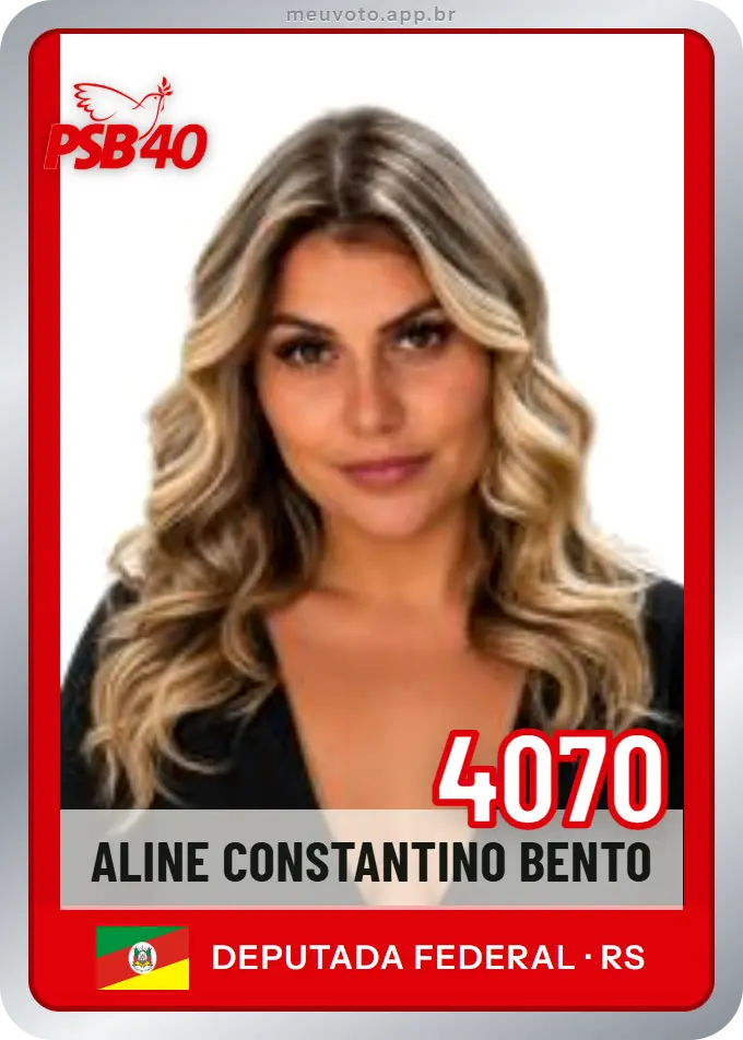 Carta de Aline Constantino Bento, número 4070, PSB