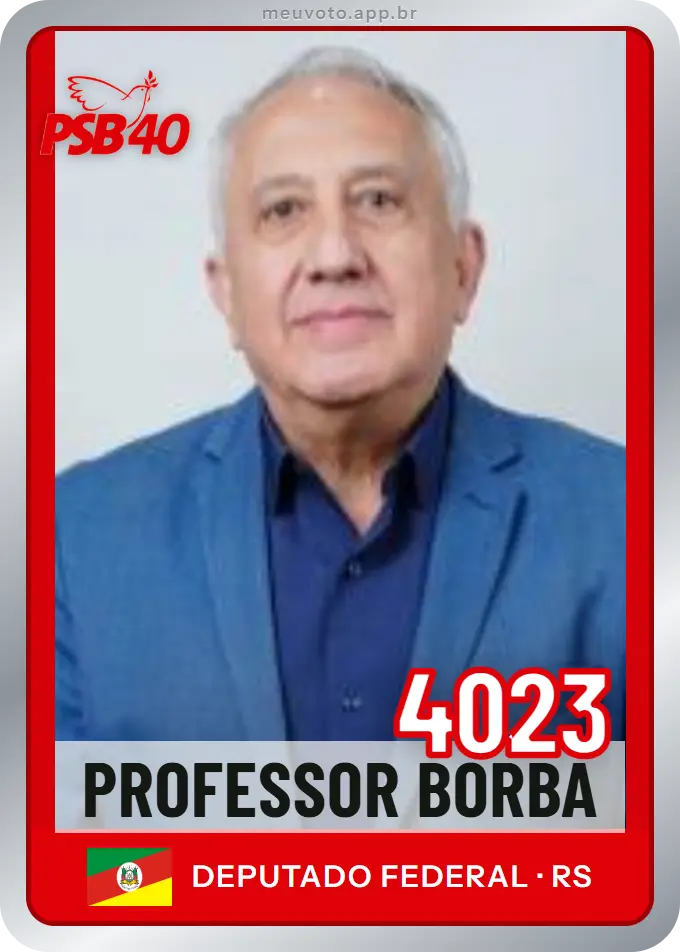 Carta de Professor Borba, número 4023, PSB