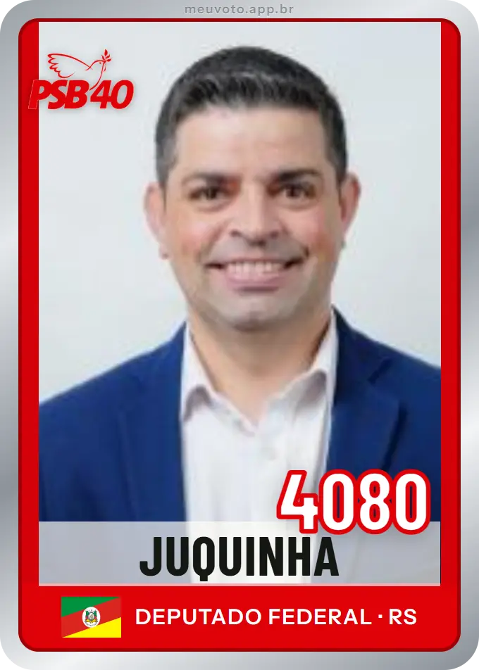 Carta de Juquinha, número 4080, PSB