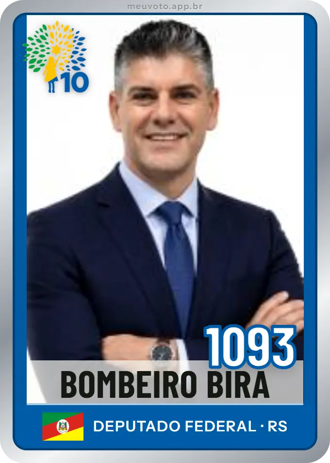 Carta de Bombeiro Bira, número 1093, Republicanos