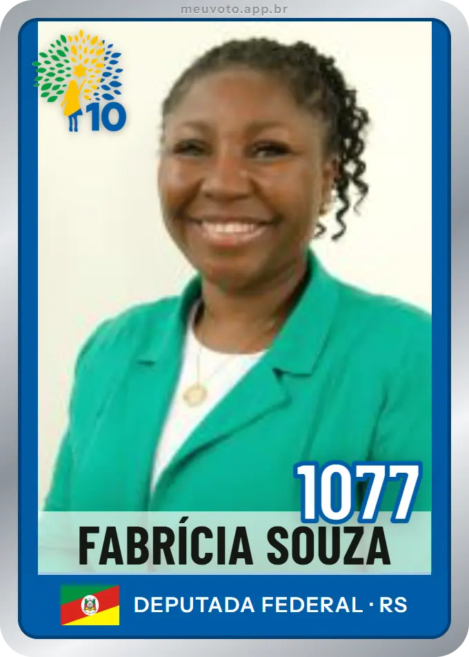 Carta de Fabrícia Souza, número 1077, Republicanos