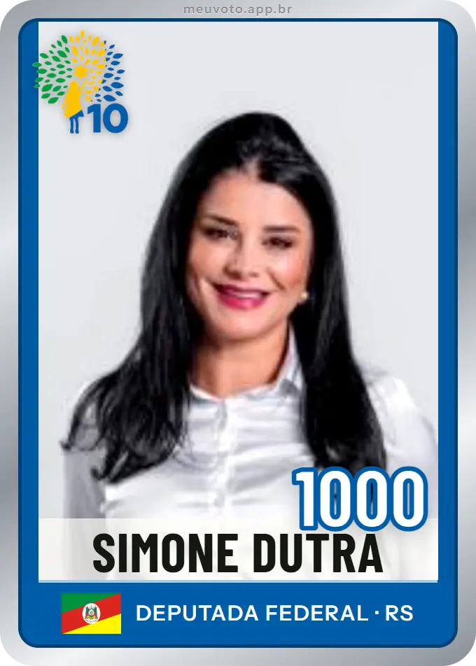 Carta de Simone Dutra, número 1000, Republicanos