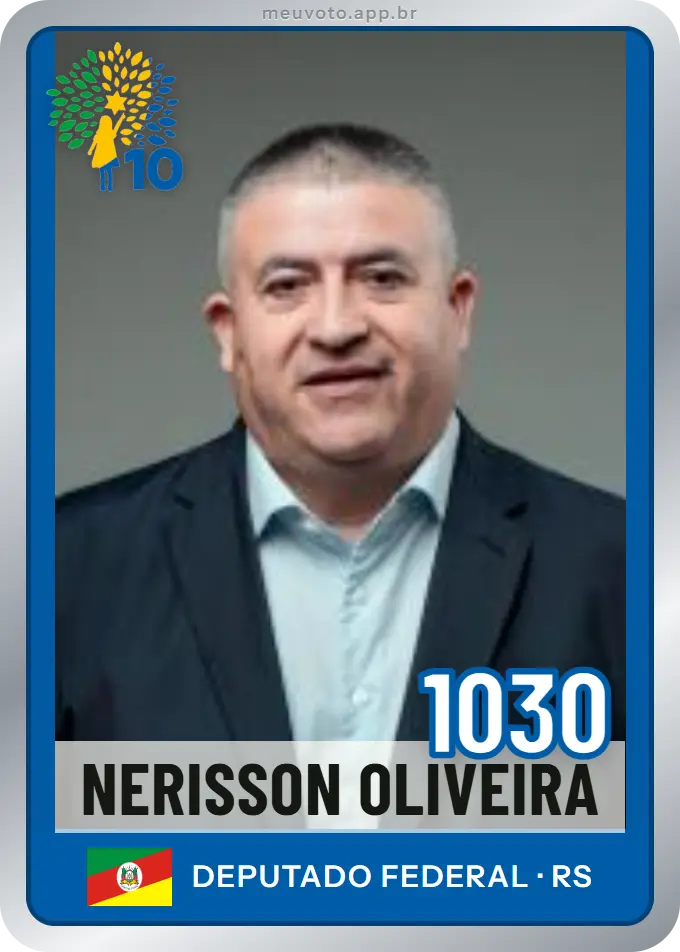 Carta de Nerisson Oliveira, número 1030, Republicanos