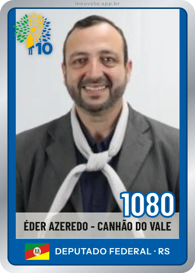 Carta de Éder Azeredo - Canhão do Vale, número 1080, Republicanos