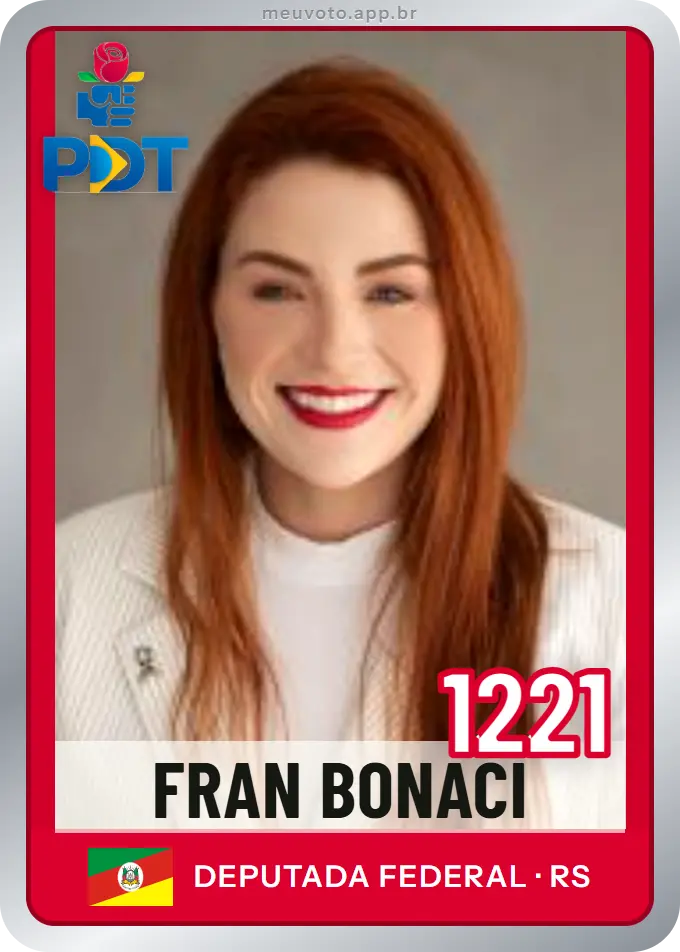 Carta de Fran Bonaci, número 1221, PDT